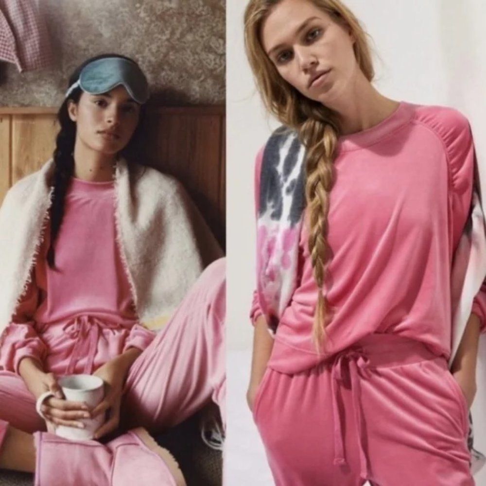 Anthropologie Saturday Sunday velvet sweatshirt top size XS